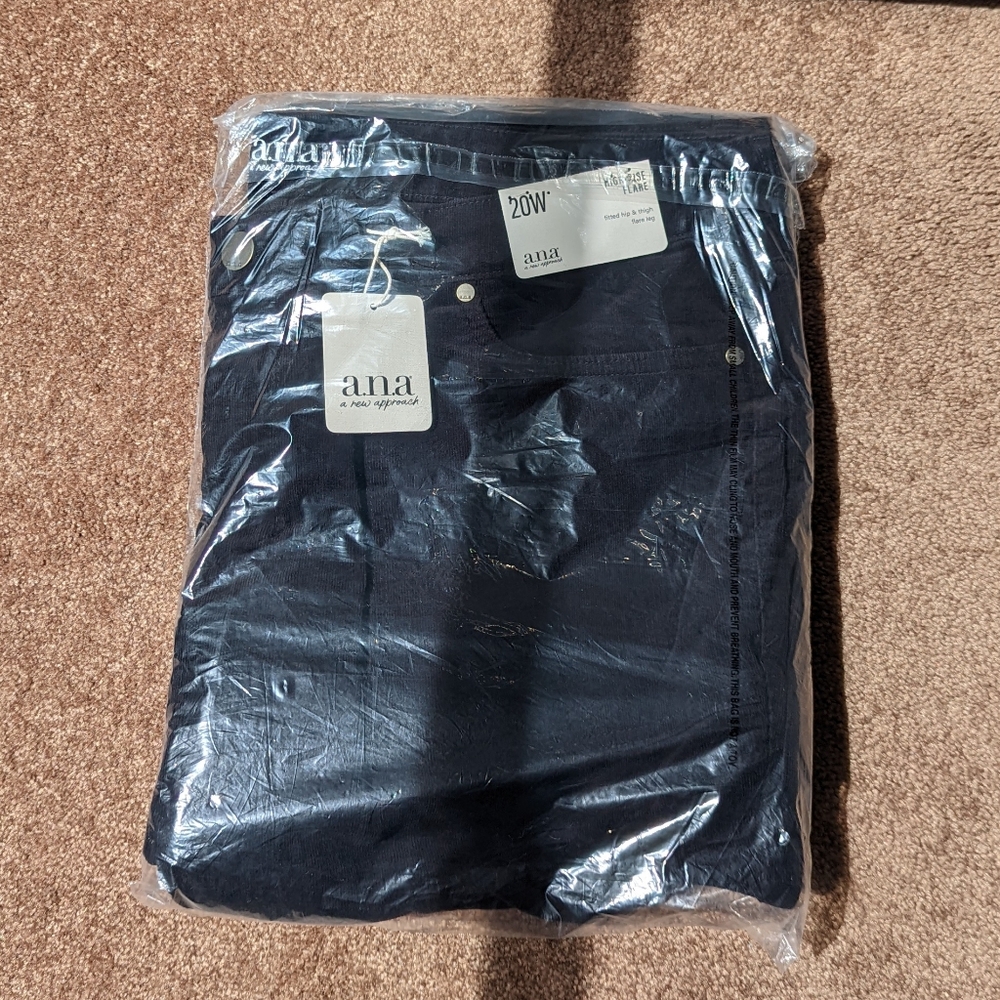 NWT Black High Rise Flare Corduroy Pants